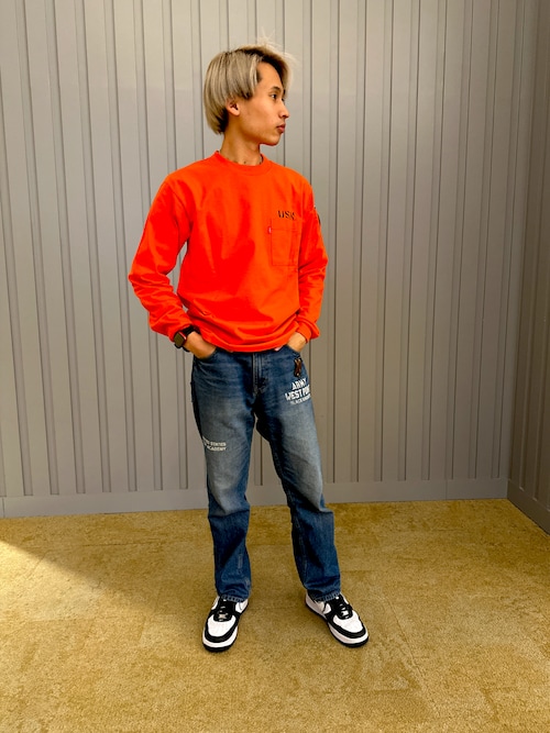 ネイバル パッチ ロングスリーブ Tシャツ