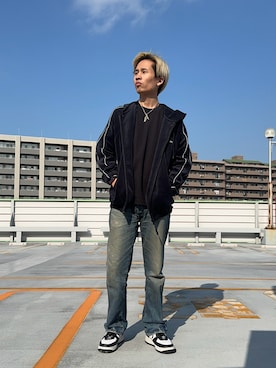 「ベロアパーカー」｜AOKIさん（メンズ・172cm）の秋コーディネート