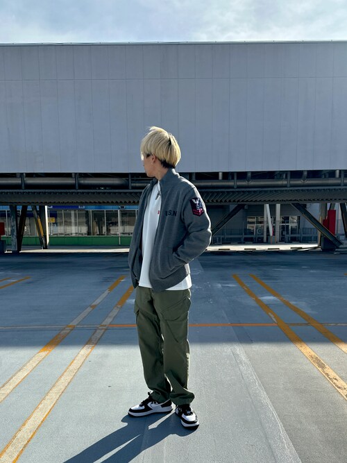 NAVAL STAND COLLAR ZIP KNIT JACKET / ネイバル スタンド カラー ジップ ニット ジャケット / AVIREX / アヴィレックス
