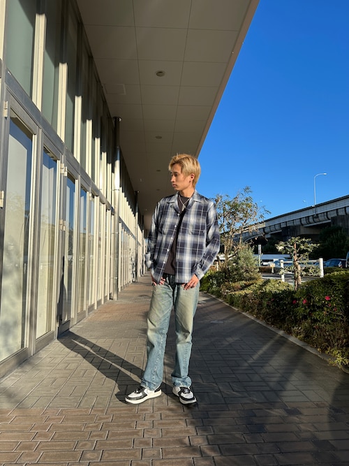 OMBRE CHECK SHIRT "NYC" / 長袖 オンブレーチェック シャツ "ニューヨーク シティ" / AVIREX / アヴィレックス