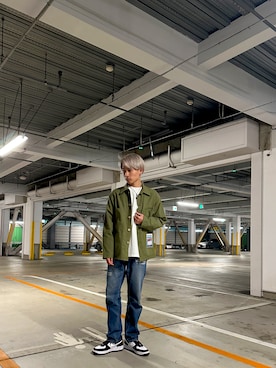 「AVIREX（アヴィレックス）のアイテム（カバーオール）」を使った、AOKIさん（メンズ・172cm）の冬コーディネート