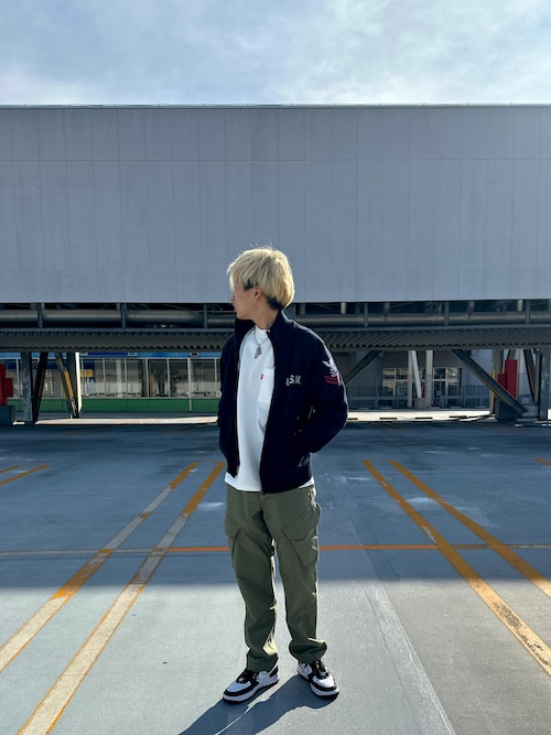 NAVAL STAND COLLAR ZIP KNIT JACKET / ネイバル スタンド カラー ジップ ニット ジャケット / AVIREX / アヴィレックス