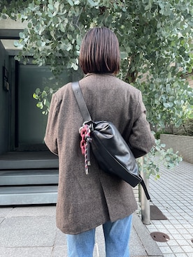 「アイテム（チャーム）」を使った、earnolemonさん（レディース・163cm）の秋コーディネート