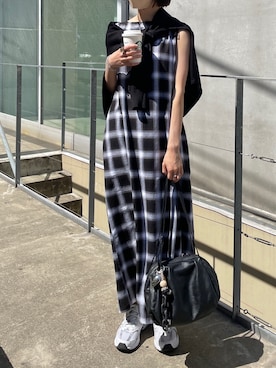 「アイテム（チャーム）」を使った、earnolemonさん（レディース・163cm）の夏コーディネート