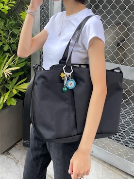 「アイテム（チャーム）」を使った、earnolemonさん（レディース・163cm）の夏コーディネート