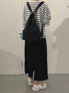 「ear PAPILLONNER（イアパピヨネ）のアイテム」を使った、earnolemonさん（レディース・163cm）の夏コーディネート