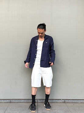 「LACOSTE」｜niiyaさん（メンズ・172cm）の夏コーディネート