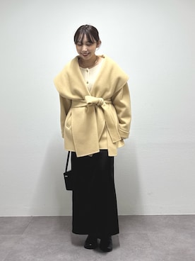 「アイテム（チョーカー）」を使った、mamifujiiさん（レディース・158cm）の秋コーディネート