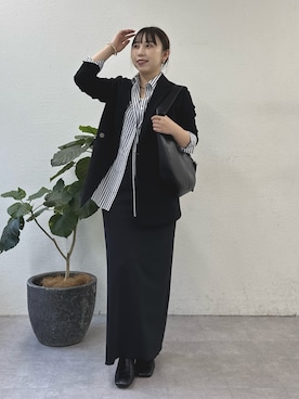 「アイテム（ワンピース）」を使った、mamifujiiさん（レディース・158cm）の冬コーディネート