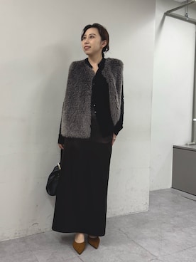 「アイテム（スカート）」を使った、mamifujiiさん（レディース・158cm）の夏コーディネート