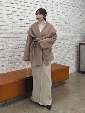 「アイテム（チョーカー）」を使った、mamifujiiさん（レディース・158cm）の秋コーディネート