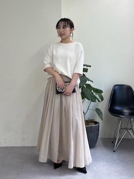 「アイテム（リング）」を使った、mamifujiiさん（レディース・158cm）の夏コーディネート