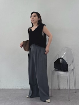 「アイテム（チョーカー）」を使った、mamifujiiさん（レディース・158cm）の夏コーディネート