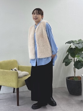 「アイテム（リング）」を使った、mamifujiiさん（レディース・158cm）の秋コーディネート