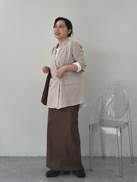 「アイテム（チョーカー）」を使った、mamifujiiさん（レディース・158cm）の秋コーディネート
