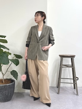 「アイテム（キーホルダー）」を使った、mamifujiiさん（レディース・158cm）の夏コーディネート