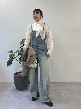 「アイテム（テーラードジャケット）」を使った、mamifujiiさん（レディース・158cm）の冬コーディネート