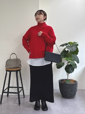 「アイテム（シャツ/ブラウス）」を使った、mamifujiiさん（レディース・158cm）の秋コーディネート