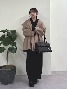 「アイテム（チョーカー）」を使った、mamifujiiさん（レディース・158cm）の秋コーディネート