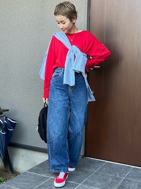 「NULL（ヌル）のアイテム」を使った、mikkoさん（レディース・161cm）の秋コーディネート