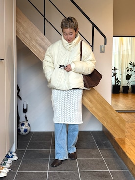 「アイテム（アクセサリー）」を使った、mikkoさん（レディース・161cm・30代）の冬コーディネート