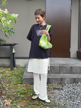 「CENE（セネ）のアイテム」を使った、mikkoさん（レディース・161cm）の夏コーディネート