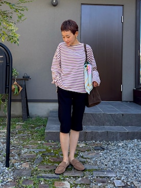 「LE VERNIS（ル・ベルニ）のアイテム」を使った、mikkoさん（レディース・161cm）の秋コーディネート