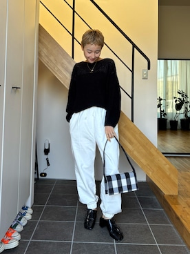 「アイテム（パンプス）」を使った、mikkoさん（レディース・161cm）の秋コーディネート