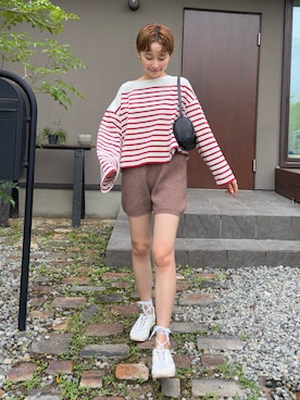 「アイテム（Tシャツ/カットソー）」を使った、mikkoさん（レディース・161cm・30代）の夏コーディネート