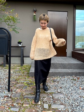 「Steven Alan（スティーブンアラン）のアイテム」を使った、mikkoさん（レディース・161cm）の冬コーディネート