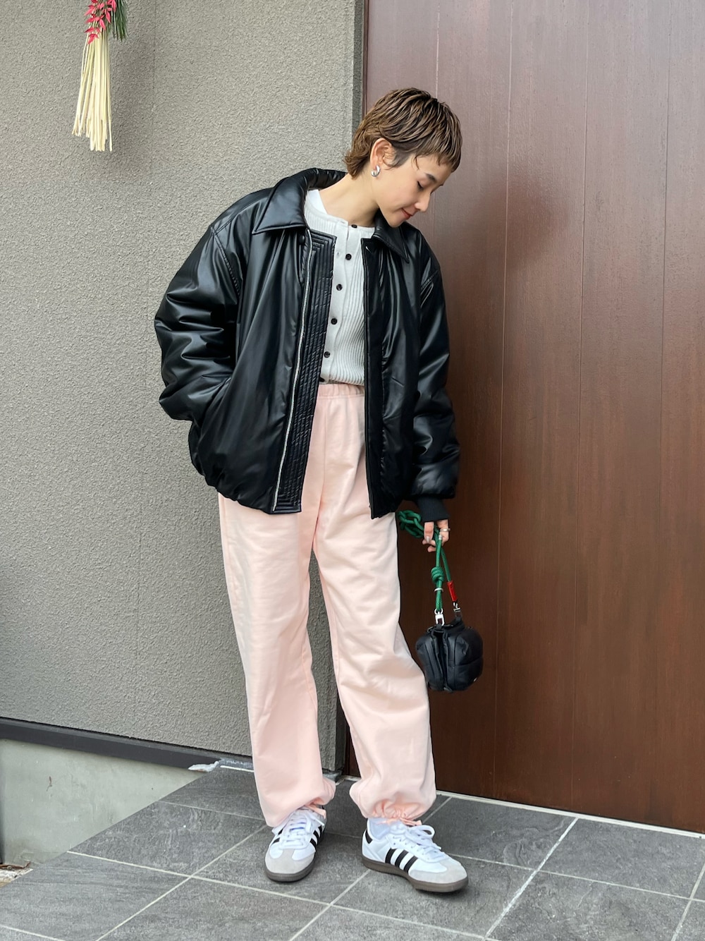 null. PUFFYエコレザーブルゾン null. 】PUFFYエコレザーブルゾン - メルカリ