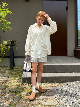 「CENE（セネ）のアイテム」を使った、mikkoさん（レディース・161cm）の春コーディネート