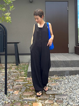 「アイテム（イヤリング）」を使った、mikkoさん（レディース・161cm）の夏コーディネート