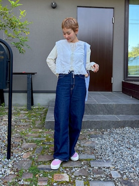 「anuke（アンヌーク）のアイテム」を使った、mikkoさん（レディース・161cm）の春コーディネート