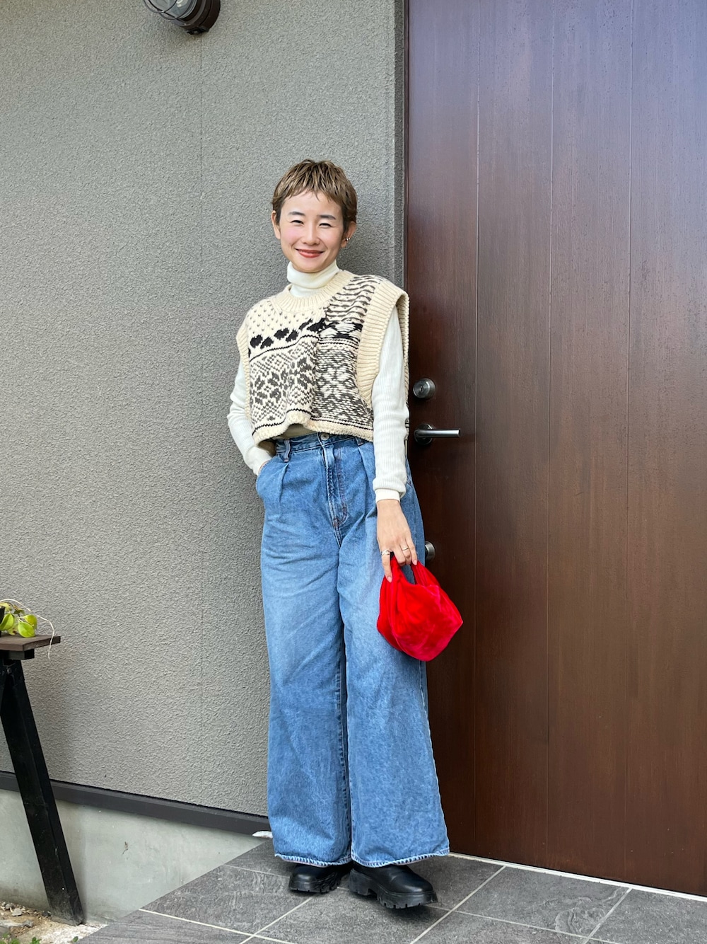 JANE SMITH フェアアイル ショートニットベスト ジェーンスミス JANE SMITH / JOHN SMITH（ジェーンスミスジョンスミス）の