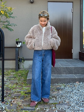 「アイテム（トートバッグ）」を使った、mikkoさん（レディース・161cm・30代）の冬コーディネート