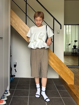 「LIAN（リアン）のアイテム」を使った、mikkoさん（レディース・161cm）の春コーディネート