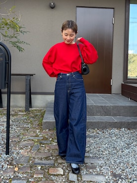 「アイテム（ハンドバッグ）」を使った、mikkoさん（レディース・161cm）の春コーディネート