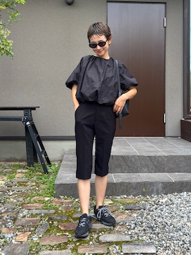 「NEW BALANCE（ニューバランス）のアイテム」を使った、mikkoさん（レディース・161cm）の秋コーディネート