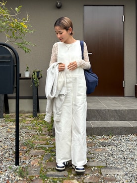 「アイテム（イヤリング）」を使った、mikkoさん（レディース・161cm）の春コーディネート