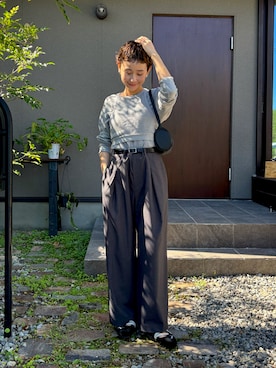 「アイテム（イヤリング）」を使った、mikkoさん（レディース・161cm）の秋コーディネート