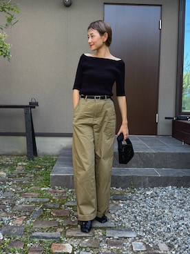 「アイテム（アクセサリー）」を使った、mikkoさん（レディース・161cm）の秋コーディネート