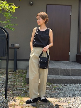 「アイテム（パンツ）」を使った、mikkoさん（レディース・161cm・30代）の夏コーディネート