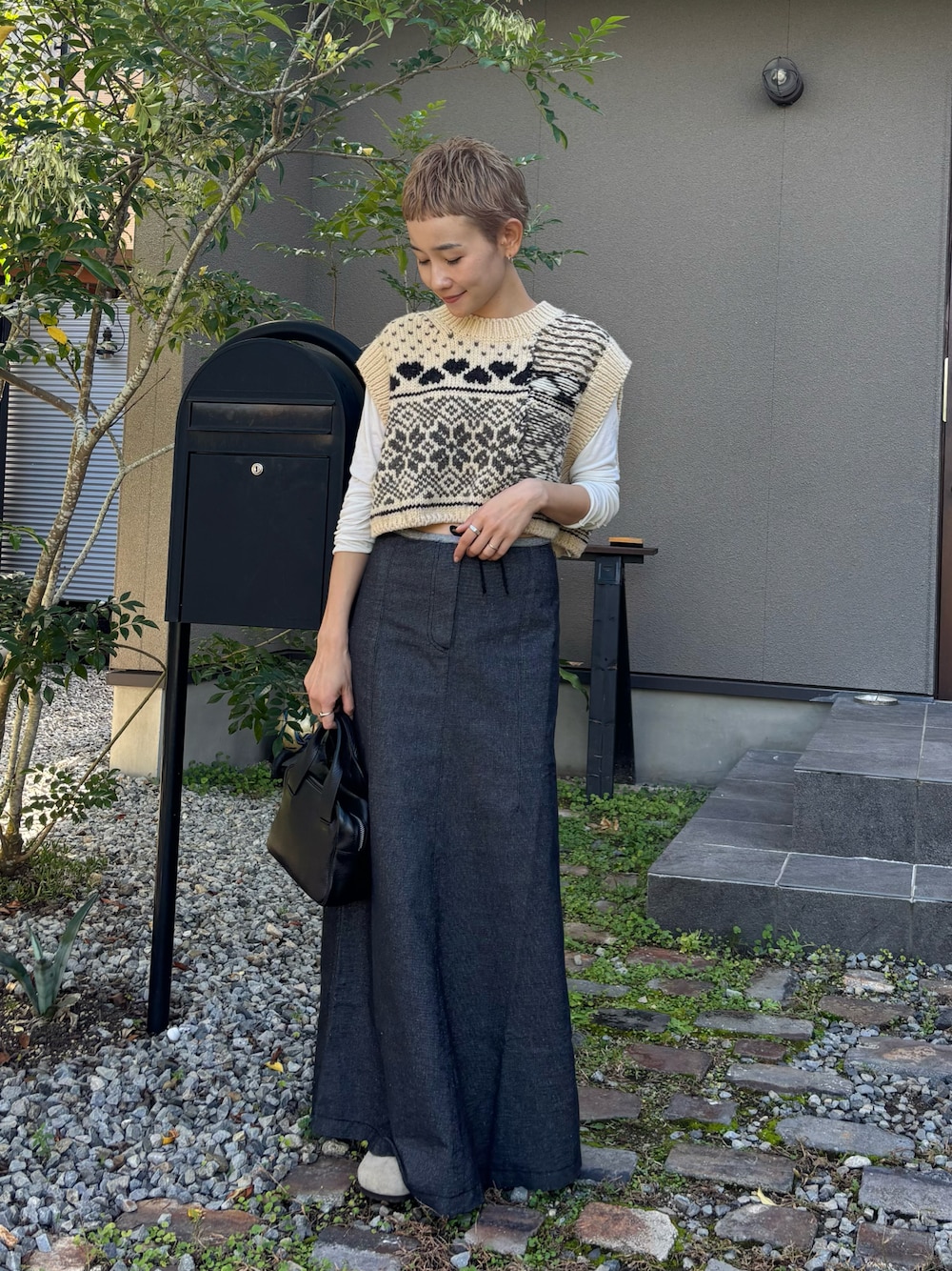 jane smith フェアアイル ショートニットベスト JANE SMITH＞フェアアイル ショートニットベストを使った人気