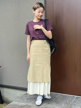 「null.（ヌル）のアイテム」を使った、mikkoさん（レディース・161cm）の夏コーディネート