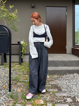 「アイテム（アクセサリー）」を使った、mikkoさん（レディース・161cm）の春コーディネート