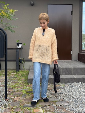 「アイテム（イヤリング）」を使った、mikkoさん（レディース・161cm）の秋コーディネート