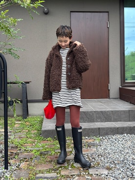 「アイテム（レッグウェア）」を使った、mikkoさん（レディース・161cm）の秋コーディネート