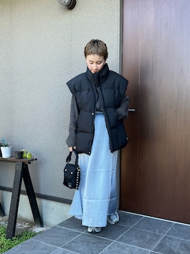 「TOGA（トーガ）のアイテム」を使った、mikkoさん（レディース・161cm）の秋コーディネート