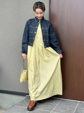 「アイテム（イヤリング）」を使った、mikkoさん（レディース・161cm）の秋コーディネート